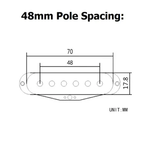 Single Coil Pickup Cover Replacement 48mm