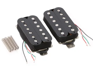 Black Karman AlNiCo 5 Humbucker Guitar Pickup (Single)