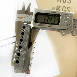 Black Modern Strat 6 point Tremolo Bridge Complete – 52.5mm spacing Full size block