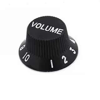 Black Strat style replacement knob set – 1 Volume, 2 tone