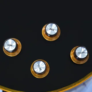 Set of Four Brown Top Hat Gibson style knobs – 2 Volume, 2 Tone