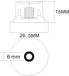 Set of Four Brown Top Hat Gibson style knobs – 2 Volume, 2 Tone