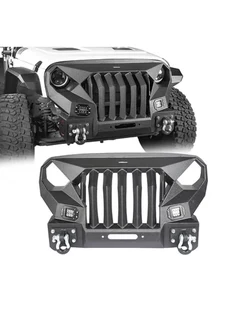 JK Longhorn Stubby Front Grill Bumper w/ LED
