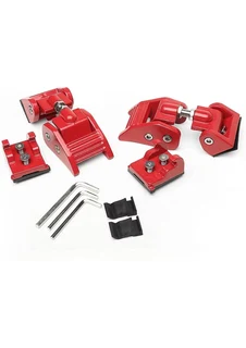 JK/JL Aluminum Hood Latches - RED