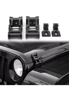 JK/JL/JT CNC Aluminum Alloy Hood Latches Black