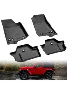 JL 2-door All Weather Rubber Slush Floor Mats