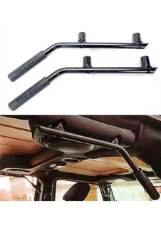 JK Wild Boar Rear Grab Handles - Aluminum Black