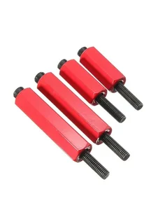 JK Wild Boar Front Grab Handles - Red Aluminum