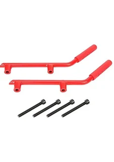 JK Wild Boar Rear Grab Handles -Steel red