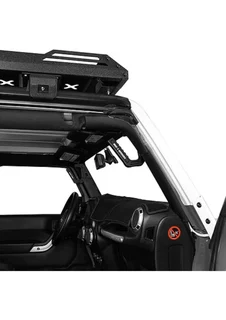 JK CNC Aluminum Armor A-pillar Grab Handle - Black (Pack of 2)