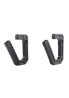 JK CNC Aluminum Armor A-pillar Grab Handle - Black (Pack of 2)