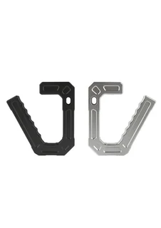 JK CNC Aluminum Armor A-pillar Grab Handle - Black (Pack of 2)