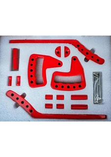 JK Aluminum Loop Grab Handle Front & Rear (RED)