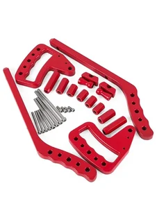 JK Aluminum Loop Grab Handle Front &amp; Rear (RED)