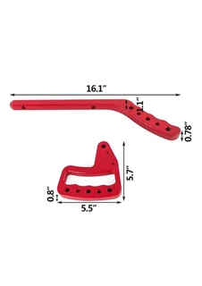 JK Aluminum Loop Grab Handle Front &amp; Rear (RED)