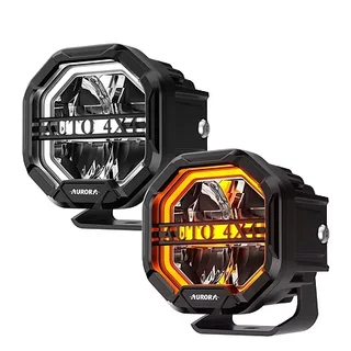 4inch Spot Light w/ White+Amber DRL (1pair)