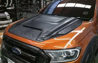 Ford Ranger T7/T8 Rhino Bonnet Scoop Matte Black