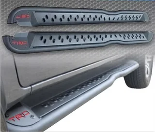 Hilux Revo TRD Steel Side Steps / Rocksliders