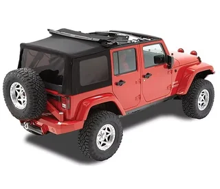 4-Door Soft Top - 2007-09 Wrangler JK (Rack not included)
