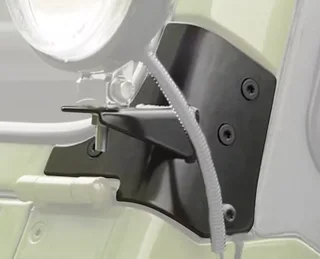 TJ Windshield Hinge Light Mount Brackets