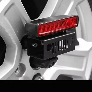 JL High 3rd Brake Light Bracket on Spare Tire