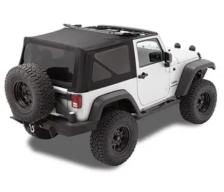 2-Door Soft Top - 2007-09 Wrangler JK (Rack not included)