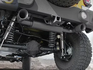 JK Black Ceramic Coated Dual Exhaust (Stainless Steel)