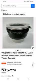 Voigtlander lens adapter
