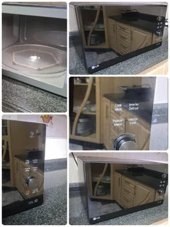 LG Smart Diagnosis technology Black mirror finish microwave