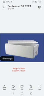 Polystyrene box