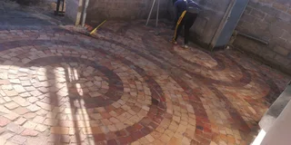 Paving and landscaping