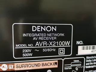 Denon AVR-X2100W 7.2 Channel Amplifier/ Av-Receiver (4K/wifi/bluetooth)