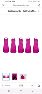 5 Series Pink Aprons R599