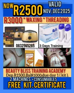 R2500 Waxing And Threading Course.r2000 Gel And Acrylic Nail Course