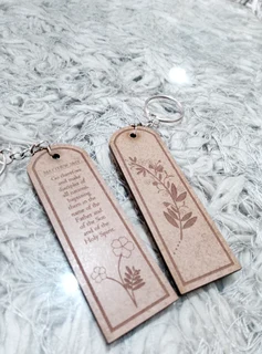 Wooden customized key chains