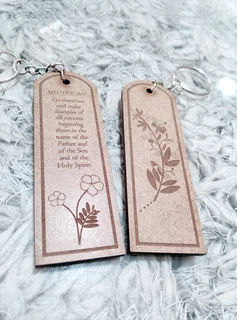 Wooden customized key chains