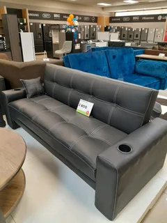 leather couch (black)