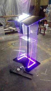 Custom Designed Pulpits And Podiums With Led's