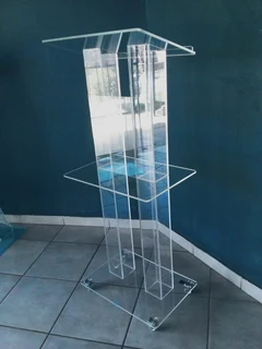 Custom Pillar/ Tubular Design With 2 Square Legs At Pulpits And Podiums