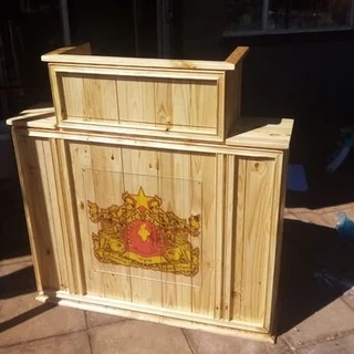 Custom Designed Wooden Bookledge Pulpits And Podiums