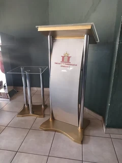 Custom C-shape Pulpit With 2 Poles And Side Table Combo