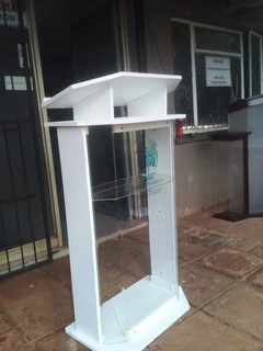 Half Dec With White Wooden Top And Base Pulpits And Podiums