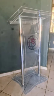 CUSTOM C BLACK AND SILVER PULPITS AND PODIUMS