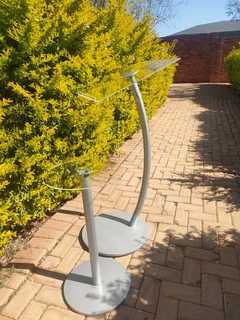 Silver Single Pole Steel Combo Pulpits And Podiums