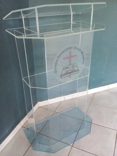 CUSTOM-DESIGNED HALF-DEC PULPITS AND PODIUMS