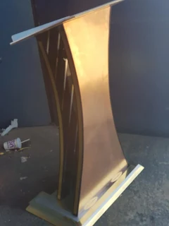 Fit For A King! Golden Hour Glass Pulpits And Podiums