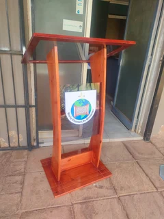 Custom Designed Wooden C-shape Pulpits