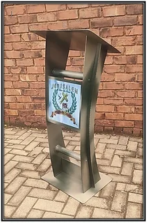 Acrylic Podium C-shape Colored