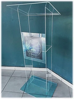 Acrylic H-shaped Podiums With No Poles