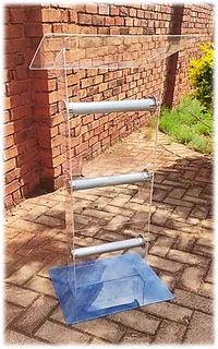 Small Clear Acrylic H-shaped Podium With Tubes